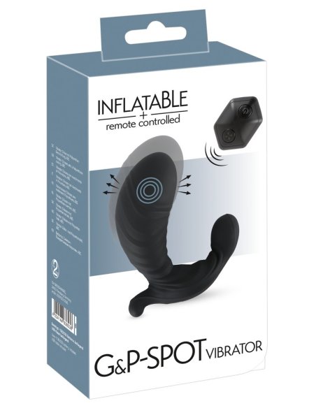 Massager prostate Inflatable + RC G&P Spot Vibrator