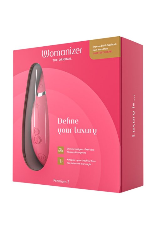 Вакуумный массажер для клитора womanizer Premium 2 light-pink