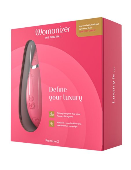 Вакуумный массажер для клитора womanizer Premium 2 light-pink