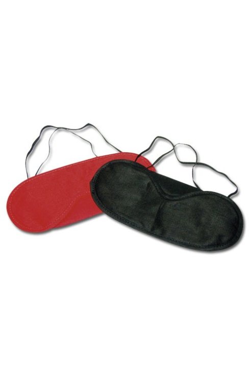 Maske Blindfold Set pack of 2 red/black