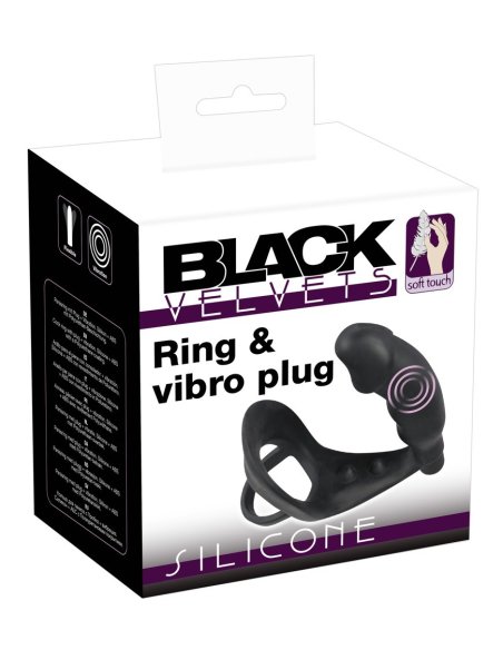 Вибромассажер простаты Ring & Vibro Plug