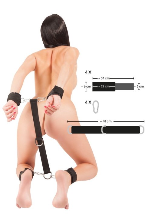 Fetish set BK Wrist/Ankle Cuffs