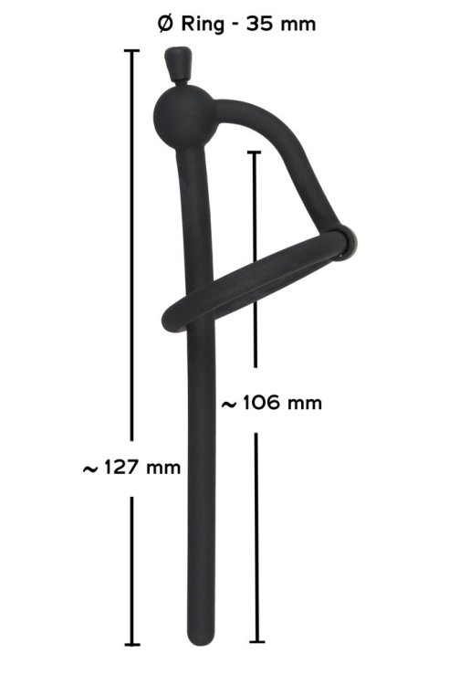 Čep za penis Piss Play With Glans Ring & Stopper Ø 35mm - Hollow