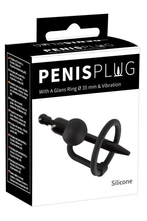 PenisPlug with a Glans Ring & Vibration