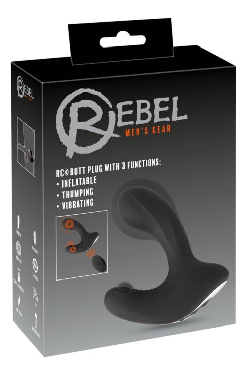 Massager prostate RC Butt Plug with 3 functions