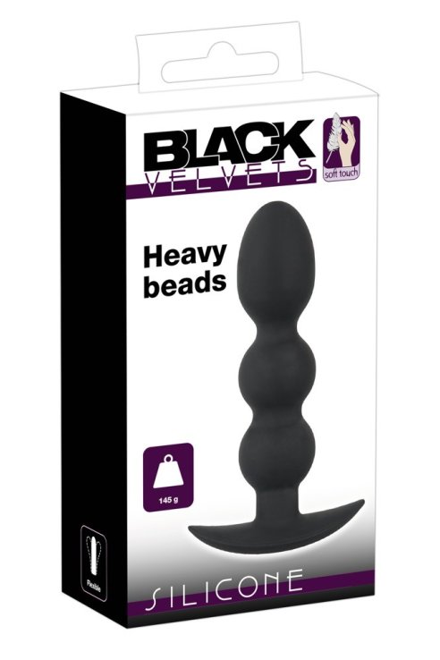 Black Velvets Heavy Beads Plug