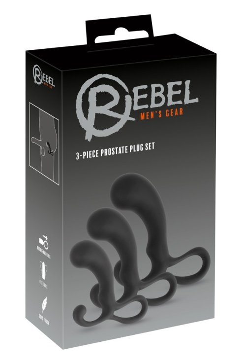 Masažeri za prostatu set 3-Piece Prostate Plug Set