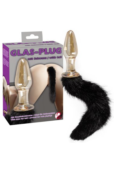 Analna kupa od stakla Glass Plug with Tail 2