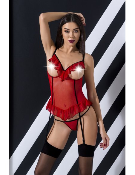 Комплект Cherry CORSET red S/M - Passion