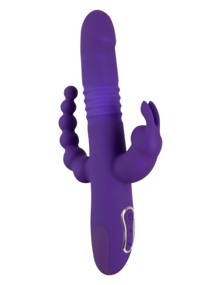 Вибратор для тройной стимуляции Thrusting Pearl Triple Vibrator