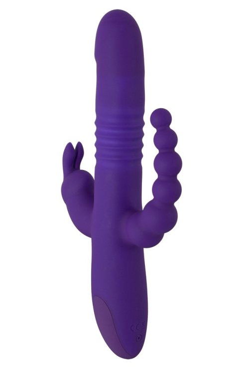 Вибратор для тройной стимуляции Thrusting Pearl Triple Vibrator