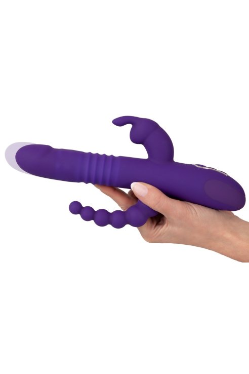 Вибратор для тройной стимуляции Thrusting Pearl Triple Vibrator