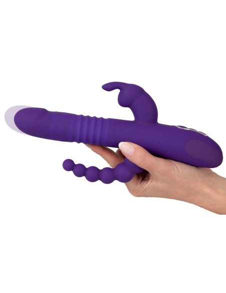 Вибратор для тройной стимуляции Thrusting Pearl Triple Vibrator