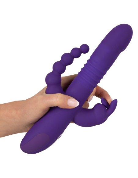 Вибратор для тройной стимуляции Thrusting Pearl Triple Vibrator