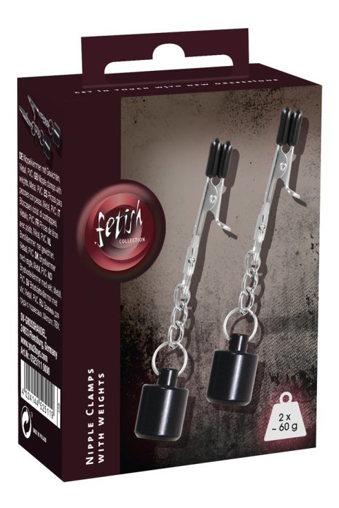 Štipaljke za bradavice Nipple Clamps with Weights