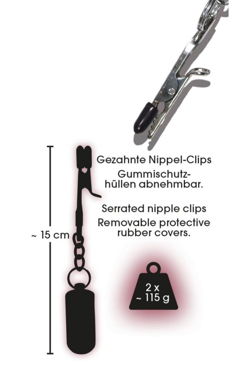 Štipaljke za bradavice Nipple Clamps with Weights