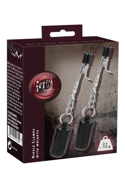 Štipaljke za bradavice Nipple Clamps with Weights