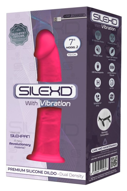 Вибратор SilexD Premium Silicone Dildo 7" Model 2