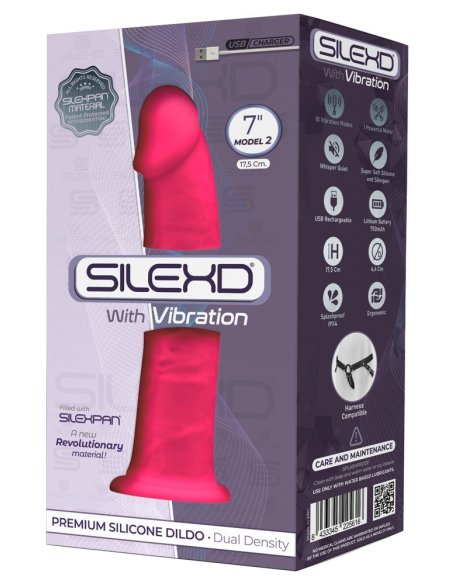 Вибратор SilexD Premium Silicone Dildo 7" Model 2