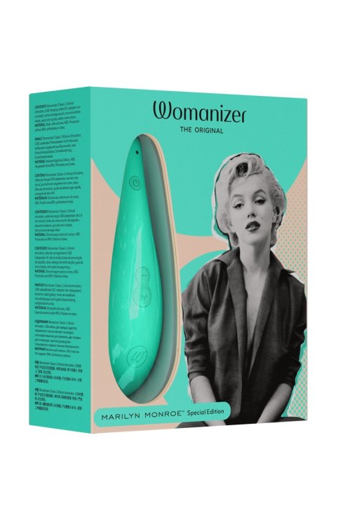 Vacuum clitoris massager Womanizer Marilyn Monroe Special Edition turquoise