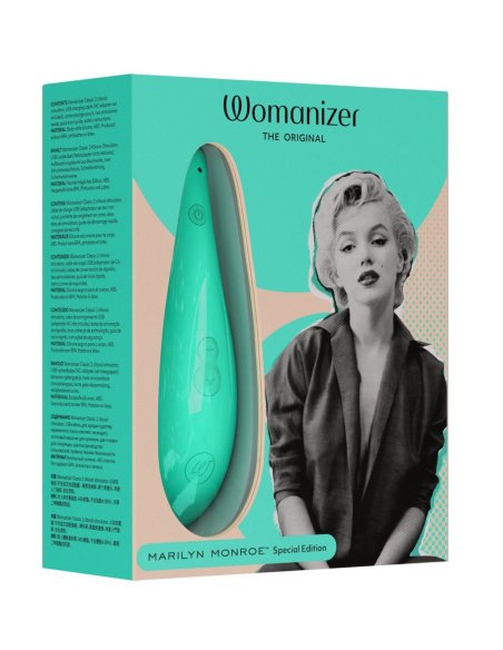 Vacuum clitoris massager Womanizer Marilyn Monroe Special Edition turquoise