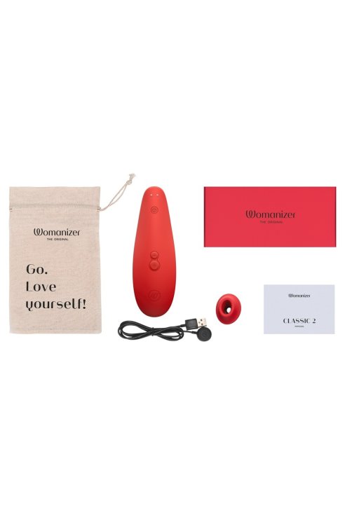 Vacuum clitoris massager Womanizer Marilyn Monroe Special Edition red