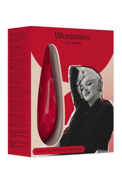 Vakuumski masažer klitorisa Womanizer Marilyn Monroe Special Edition red