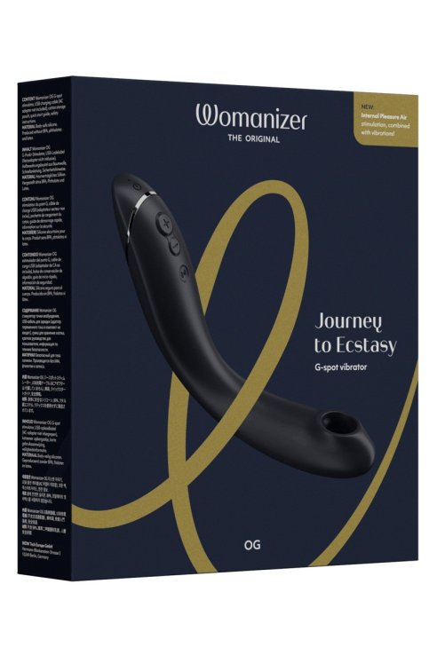 Vacuum clitoris and G-spot massager Womanizer OG black