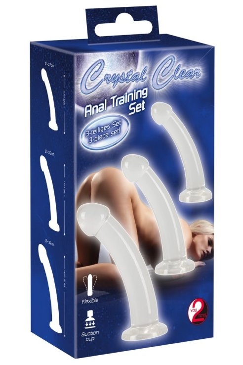 Dildo Anal Training Set Crystal