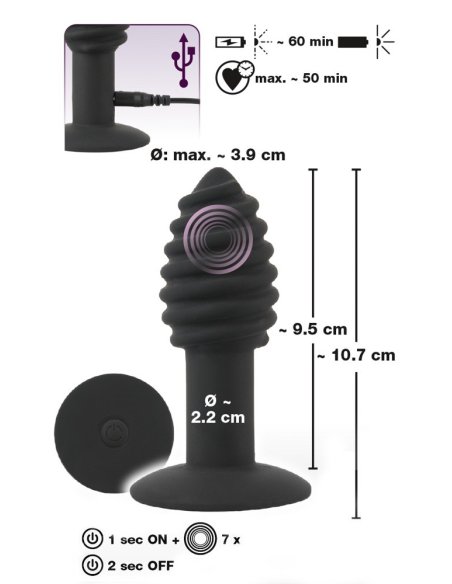 Vibrating Butt Plug Twist