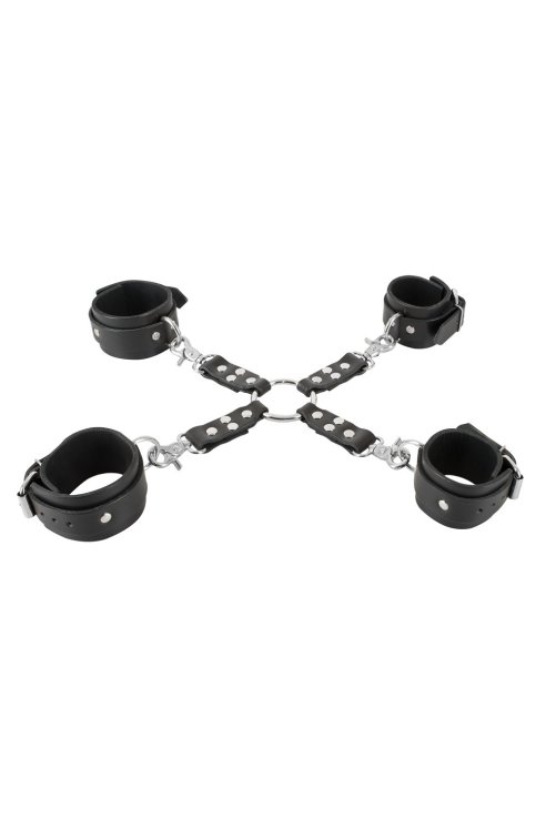 Фиксирующий набор кожаных наручников Leather Restraint Set ZADO