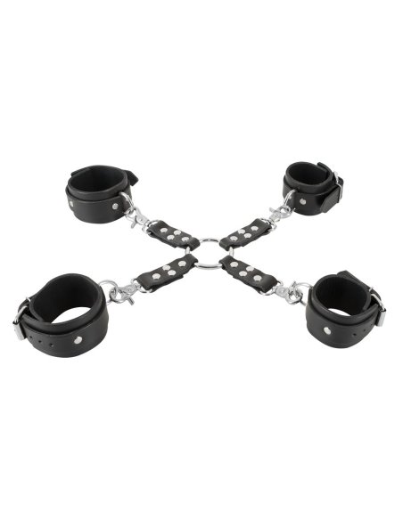 Фиксирующий набор кожаных наручников Leather Restraint Set ZADO