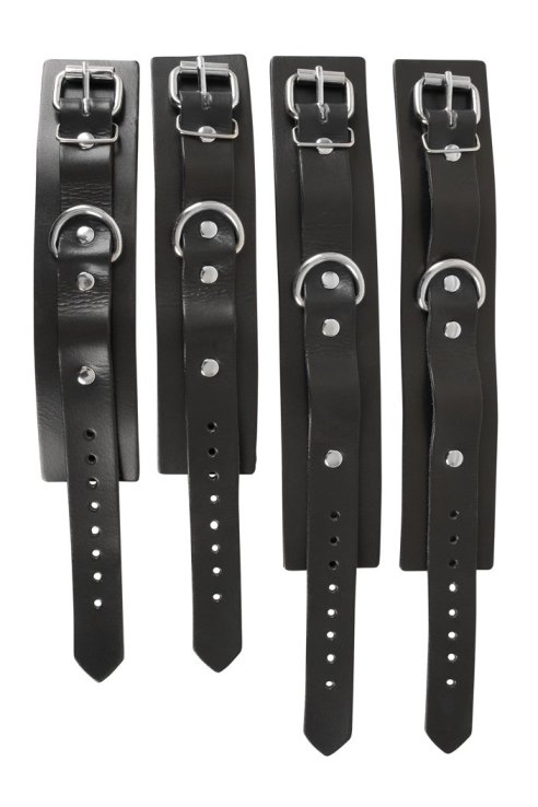 Фиксирующий набор кожаных наручников Leather Restraint Set ZADO