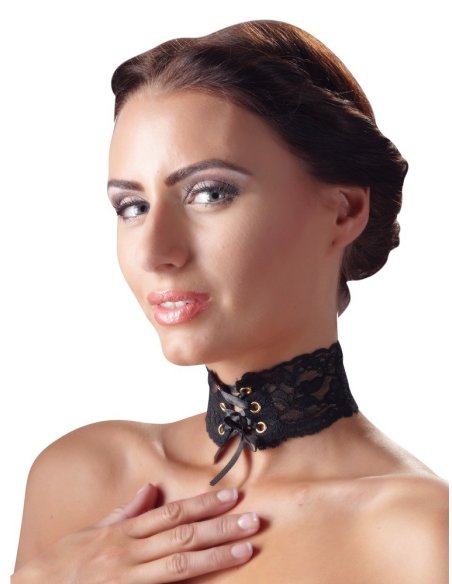 Čipkani okovratnik Choker Lace Cottelli