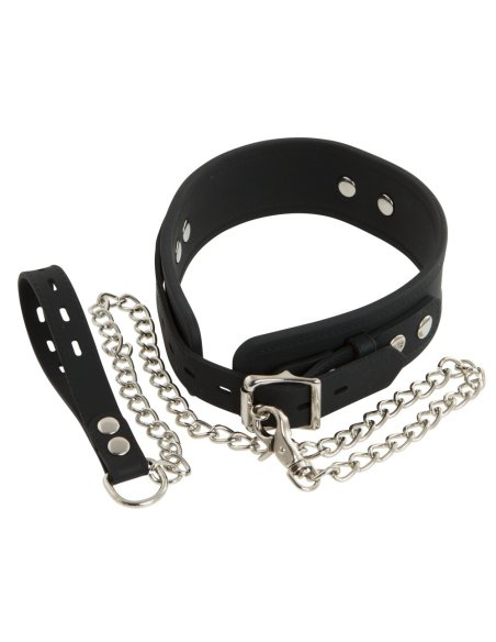 Cиликоновый ошейник + поводок Silicone Collar with Leash