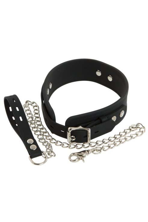 Cиликоновый ошейник + поводок Silicone Collar with Leash