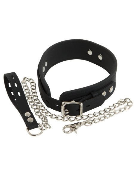 Cиликоновый ошейник + поводок Silicone Collar with Leash