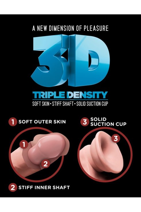 Dildo "8 Triple Density Cock with Swinging Balls