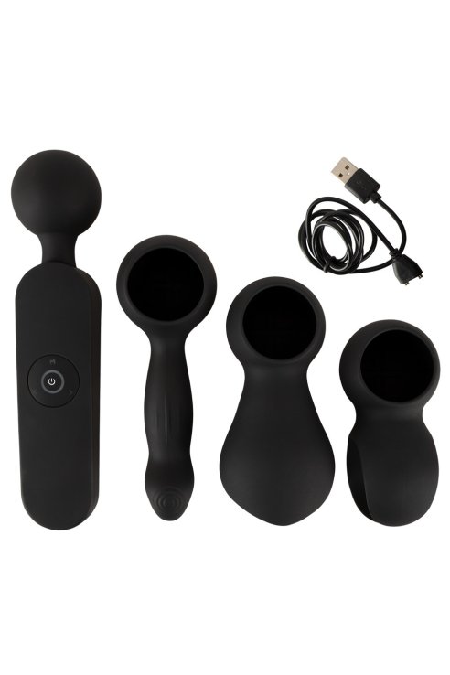 Vibromasazer Wand Vibrator with 3 Attachments