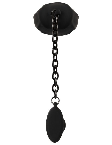 Black Velvets Cock & Ball Ring + Plug