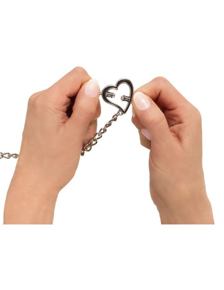 Heart shaped nipple clamps