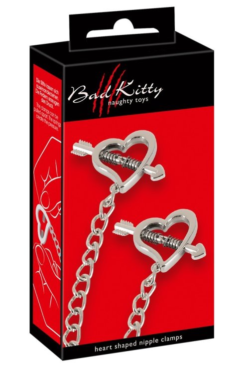 Зажимы для сосков Heart shaped nipple clamps