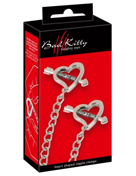 Зажимы для сосков Heart shaped nipple clamps