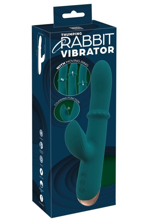 Vibrator Thumping Rabbit Vibrator with Moving Ring