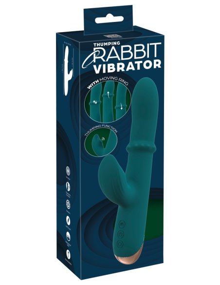 Vibrator Thumping Rabbit Vibrator with Moving Ring