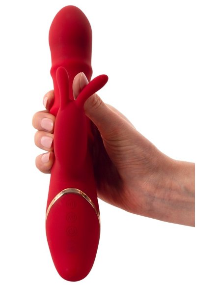 Вибратор Thumping Rabbit Vibrator with Moving Ring