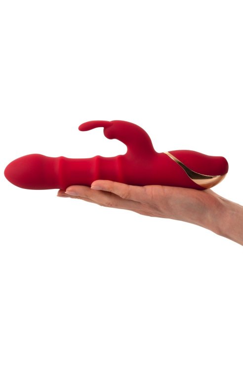 Вибратор Thumping Rabbit Vibrator with Moving Ring