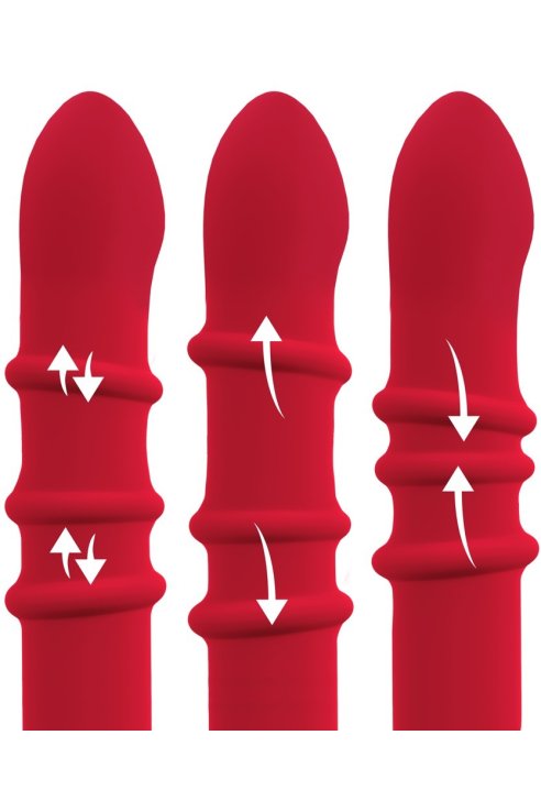 Вибратор Thumping Rabbit Vibrator with Moving Ring