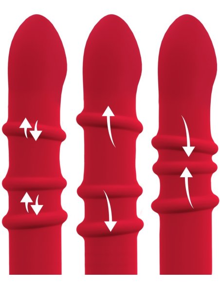 Вибратор Thumping Rabbit Vibrator with Moving Ring