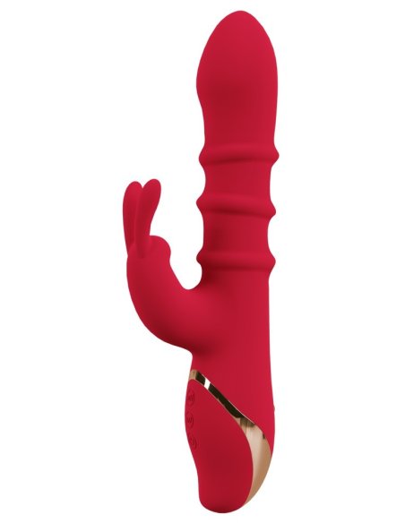 Вибратор Thumping Rabbit Vibrator with Moving Ring